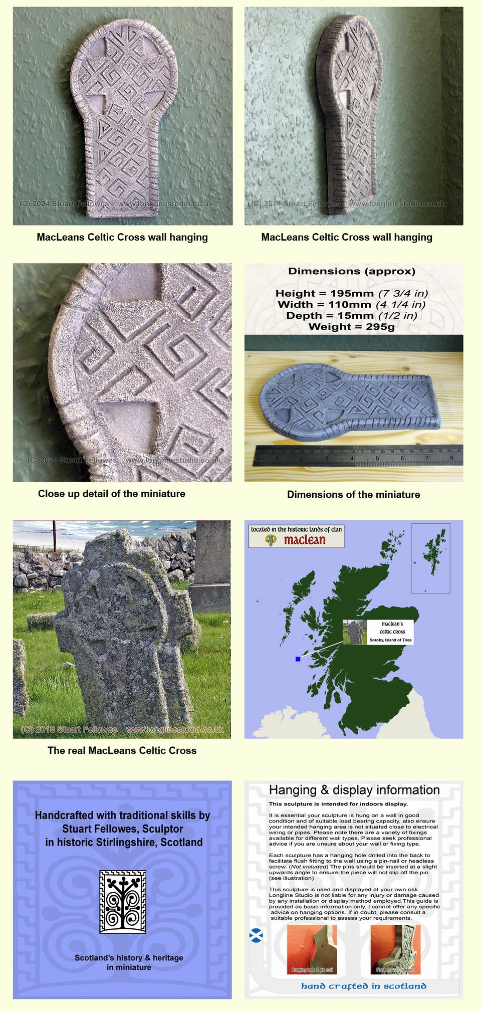 maclean celtic cross, soroby, tiree, stuart fellowes, longline studio