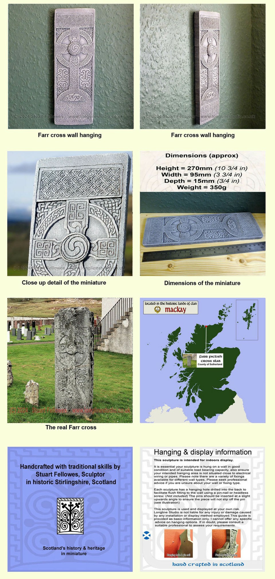 farr pictish cross, sutherland, stuart fellowes, longline studio
