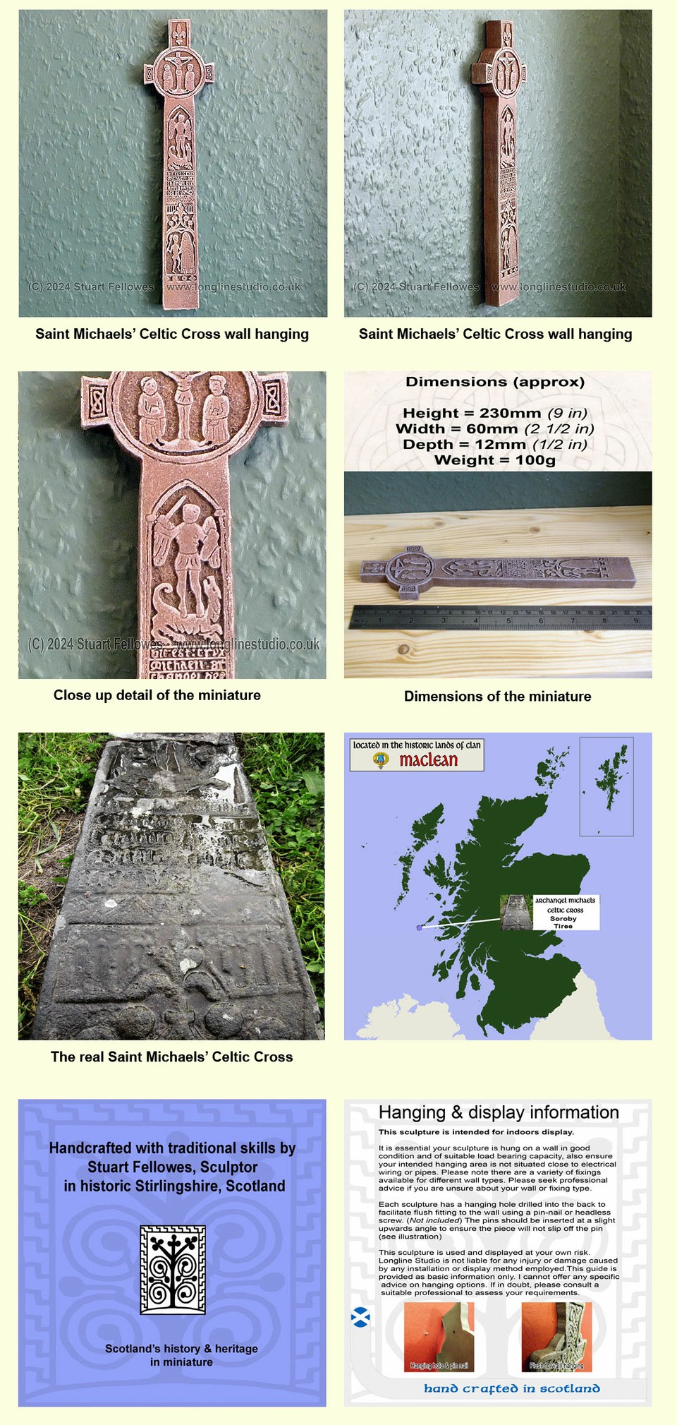 st michael celtic cross, tiree, soroby, stuart fellowes, longline studio